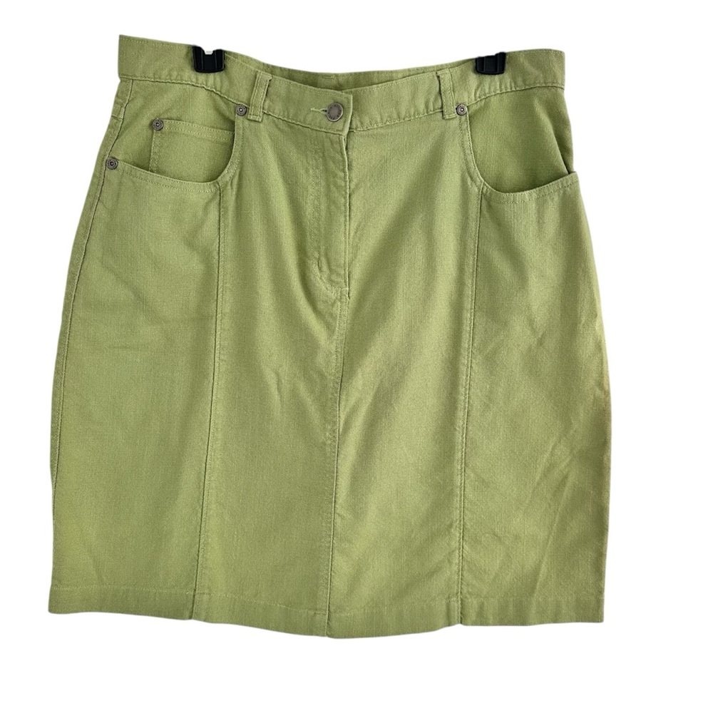 Woolrich cotton Apple Green‎ Pencil Skirt Officecore